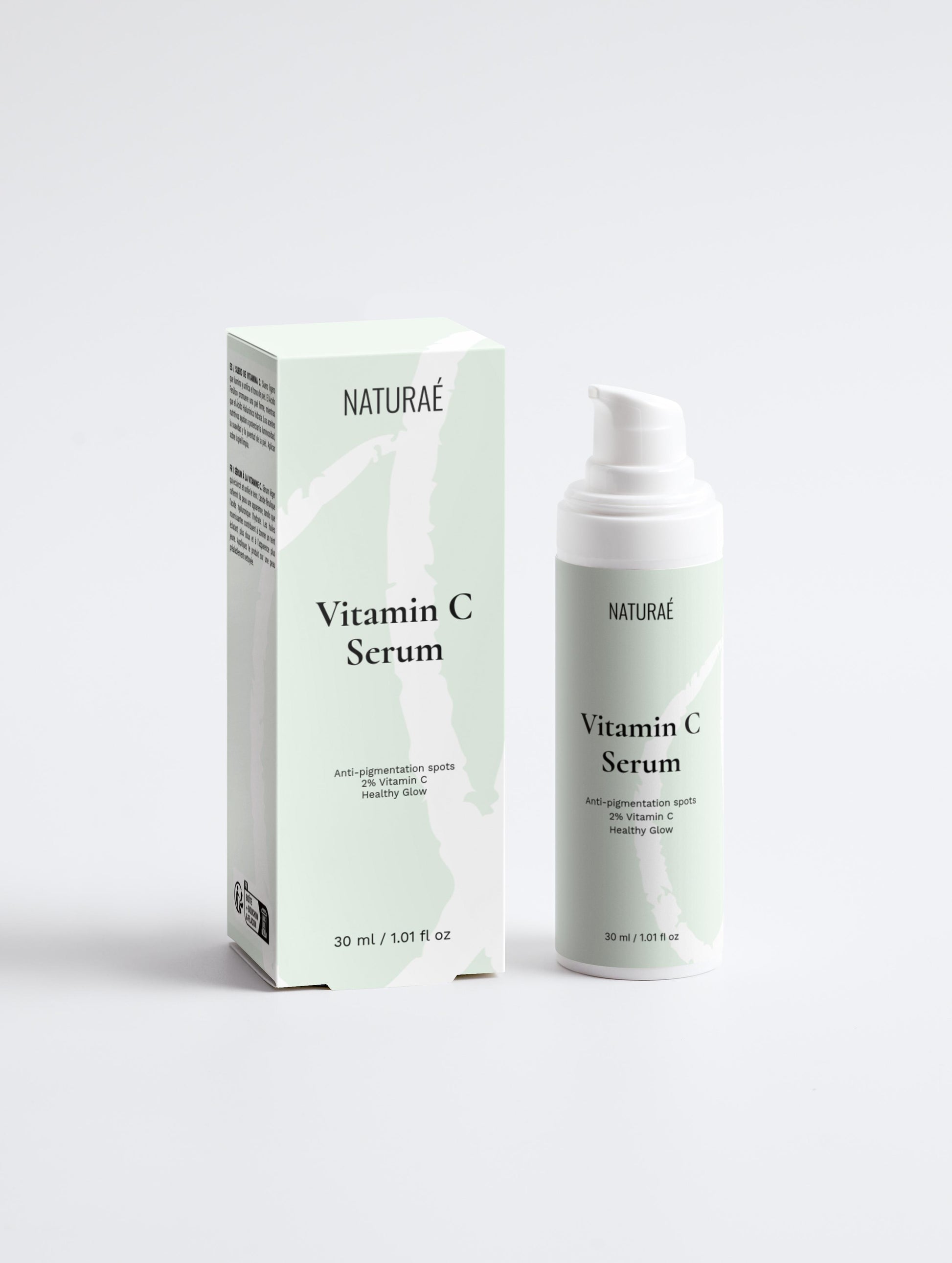 Naturé Vitamin C Serum packaging and bottle on a white background